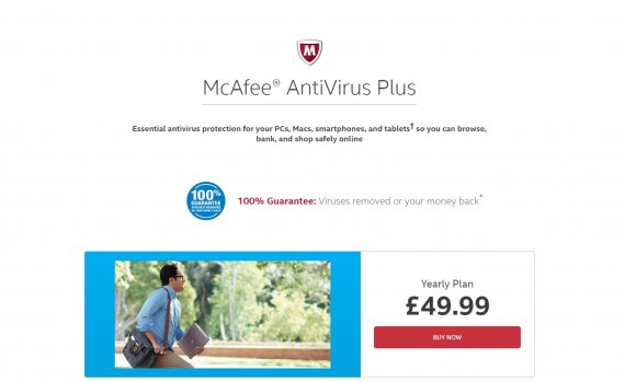 mcafee antivirus plus anti malware price